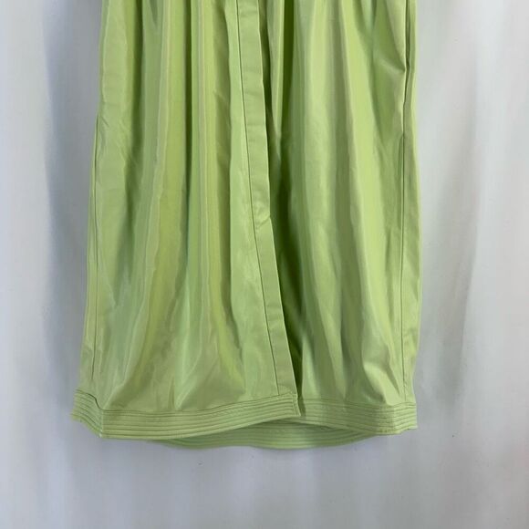 NWT House of Harlow 1960 Women's Lime Green Vegan Leather Midi Dress Medium - Picture 5 of 12